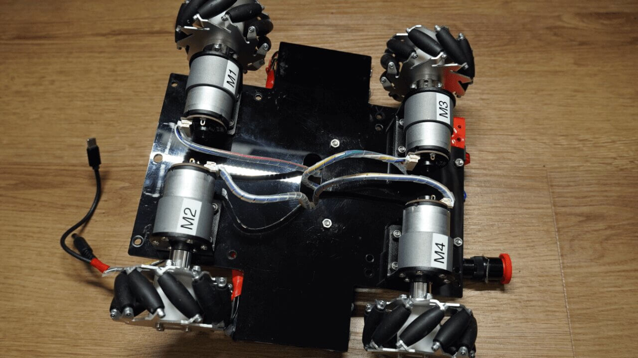 Image of the connection of the motors